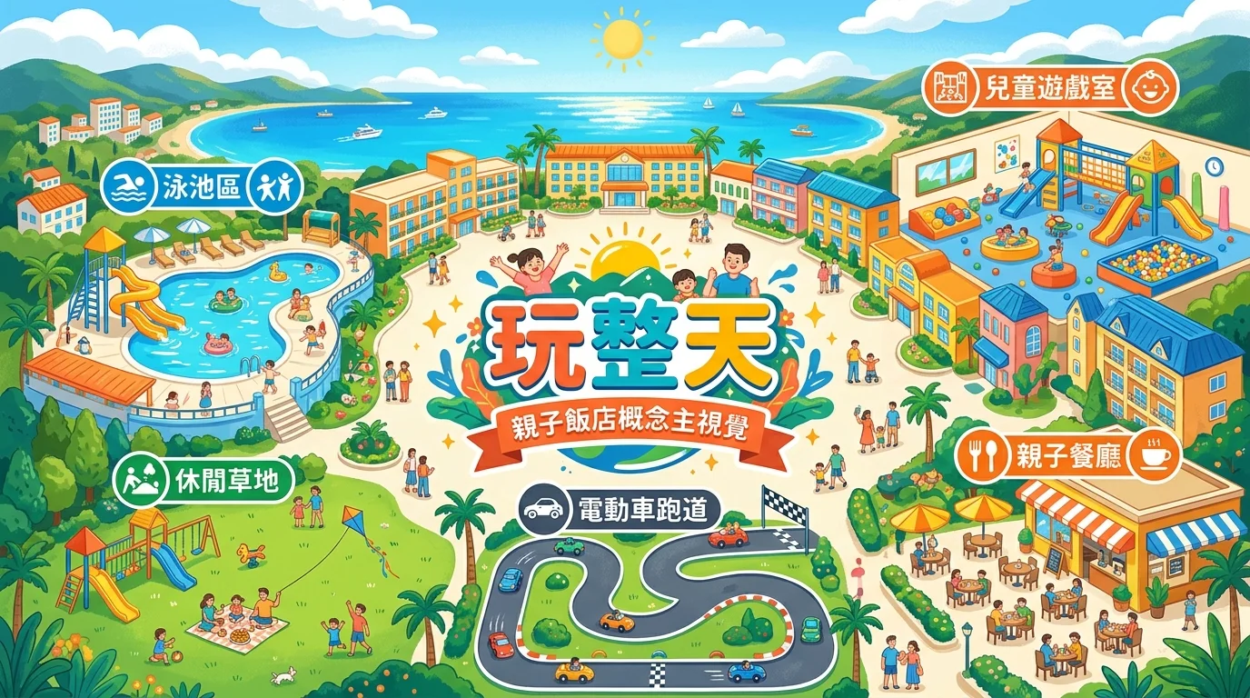 【2026】可以玩整天的親子飯店推薦｜10 間讓小孩放電、爸媽放鬆的度假首選