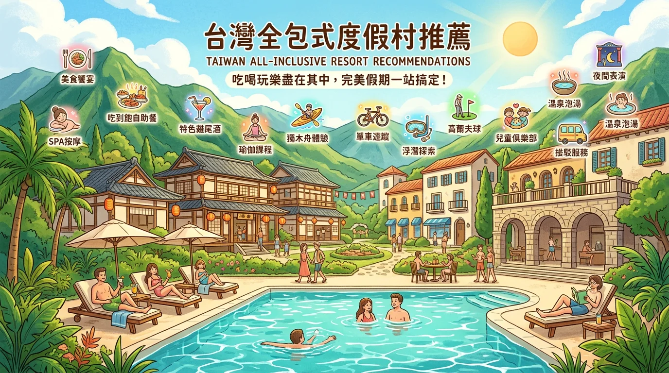 2026 台灣全包式度假村推薦｜8 間渡假村一次看，放空耍廢首選